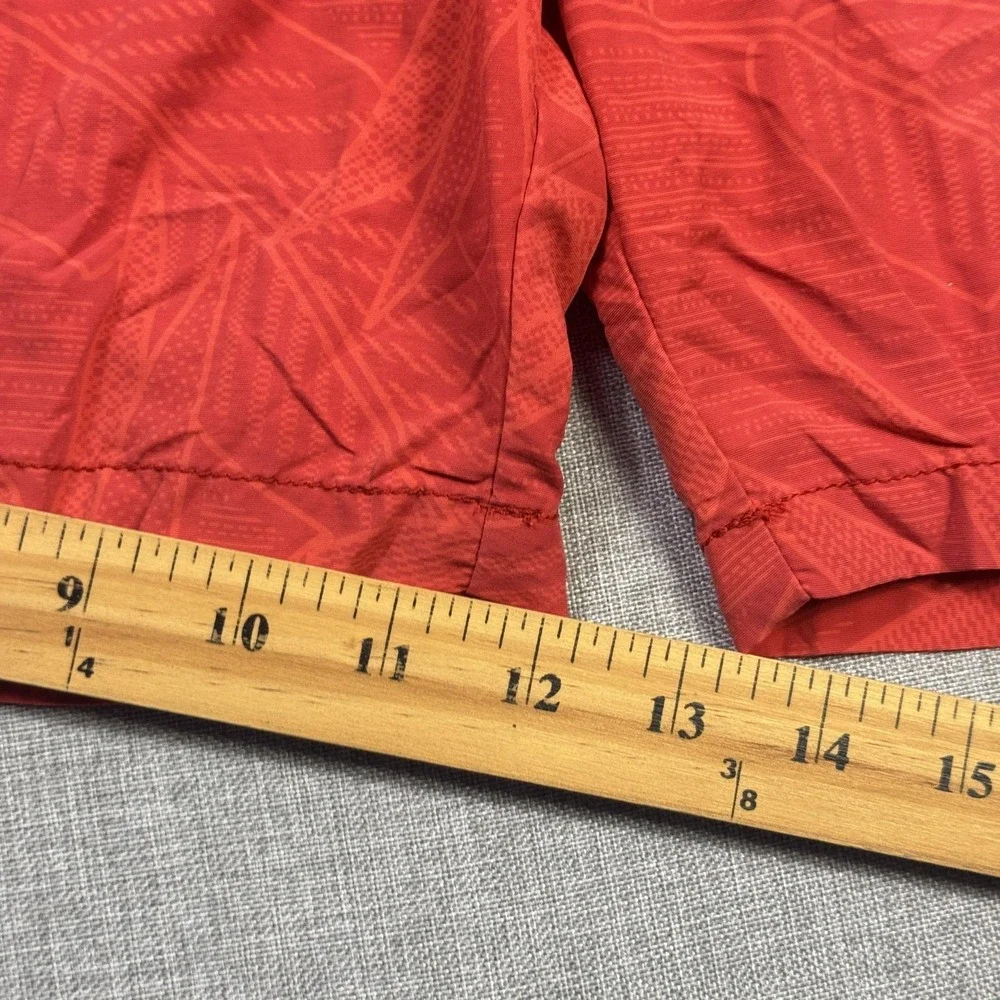 Tommy Bahama Swim Trunks Shorts Mens XL Red Floral Lined Drawstring Pockets